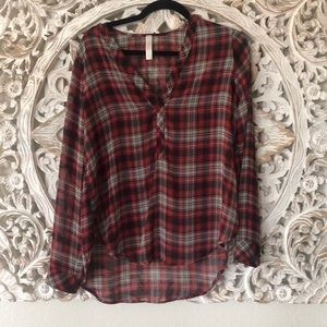 Plaid Blouse